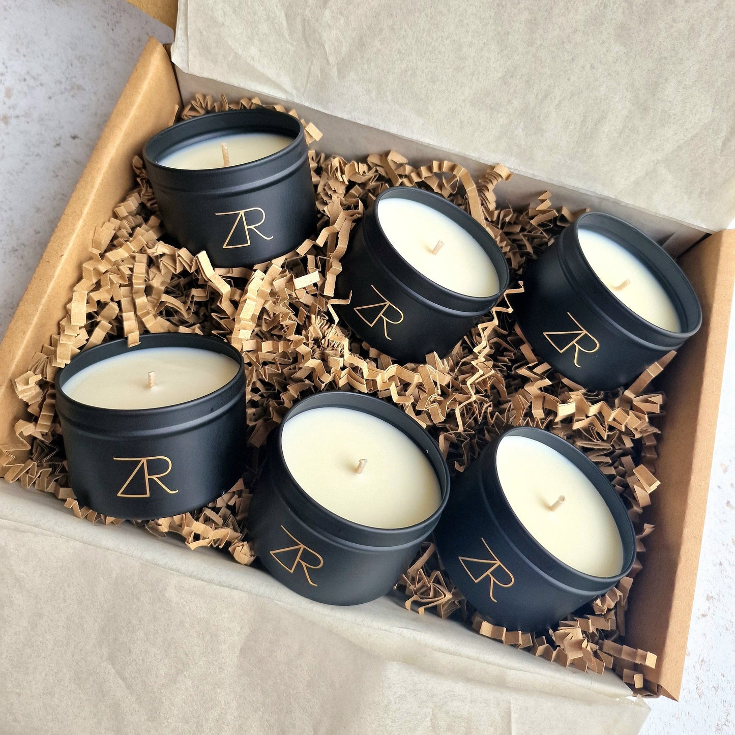 Signature Scent Candle Tins - Set of 6