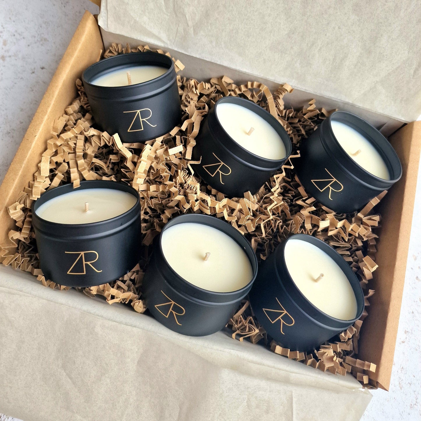 Signature Scent Candle Tins - Set of 6