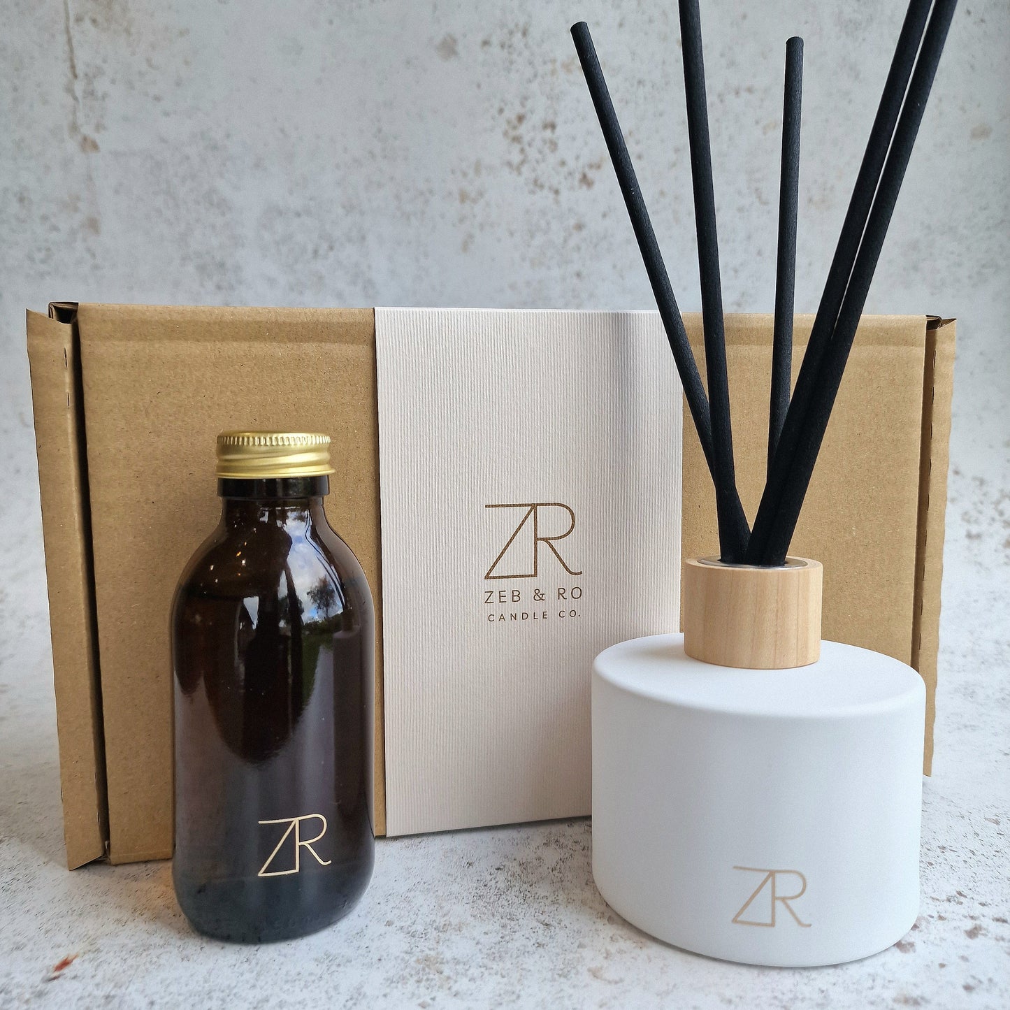 Signature Glass Reed Diffuser Set