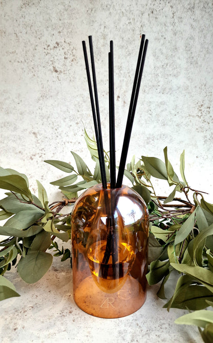 Christmas Luxury Amber Glass Vase - Reed Diffuser Set