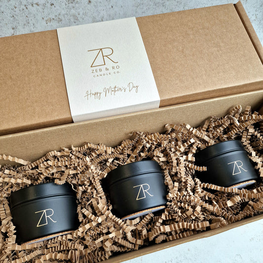 Trio of Mini Tin Candles